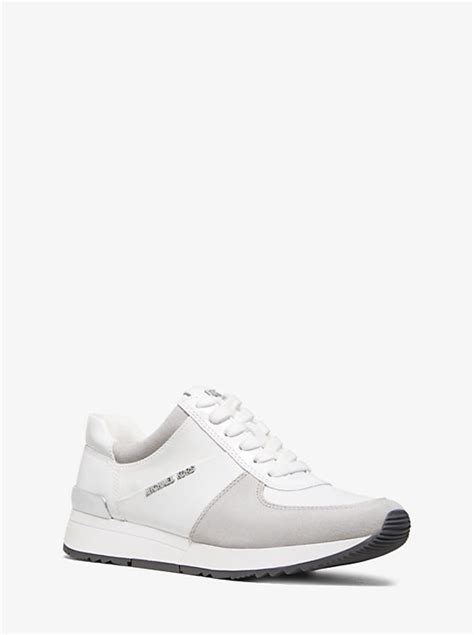 Allie Leather and Canvas Sneaker 